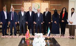 Memur-Sen Heyeti Şam’da Temaslarda Bulundu
