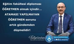 Eğitim fakültesi diploması ÖĞRETMEN olmak içindir
