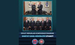 DEVLET MEMURLARI KONFEDERASYONUNDAN EMNİYET GENEL MÜDÜRLÜĞÜ ZİYARETİ