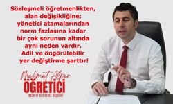 Adil ve öngörülebilir yer değiştirme şarttır!
