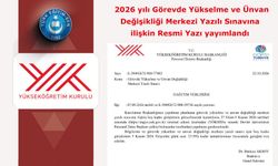 2026 yılı Görevde Yükselme ve Ünvan Değişikliği Merkezi Yazılı Sınavına ilişkin Resmi Yazı yayımlandı