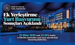 Ek Yerleştirme Yurt Başvurusu Sonuçları Açıklandı