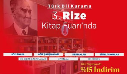 Türk Dil Kurumu yayınları 3. Rize Kitap Fuarı’nda