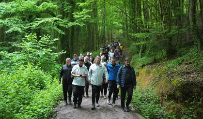 Polonezköy Tabiat Parkı'nda değerli öğretmenlerimizle birlikte sabah yürüyüşü yaptık