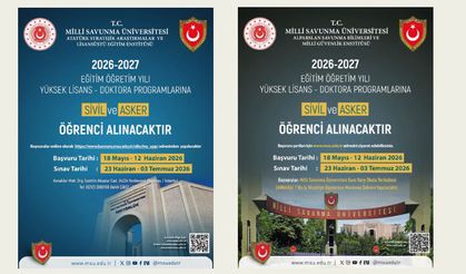 Yüksek lisans ve doktora programlarına sivil ve asker öğrenci alınacak