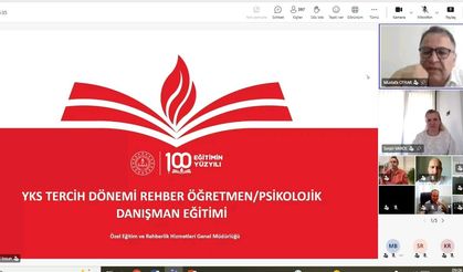 YKS Tercih Danışmanlığı Hizmetleri Çevrim İçi Bilgilendirme Toplantısı Gerçekleştirildi