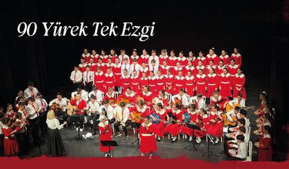 Aynı ezgide 90 yürek…
