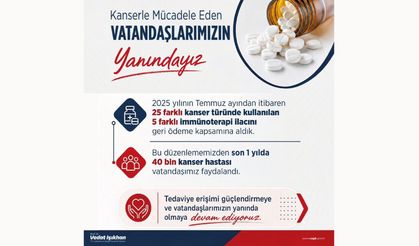Kanserle mücadele eden vatandaşlarımızın her zaman yanındayız