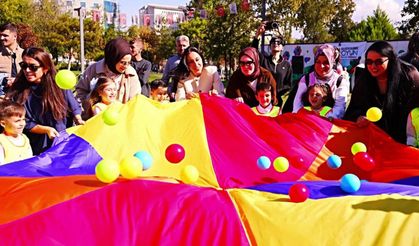 Kırıkkale'deki Etkinlikte "Ailecek" Oyun Keyfi