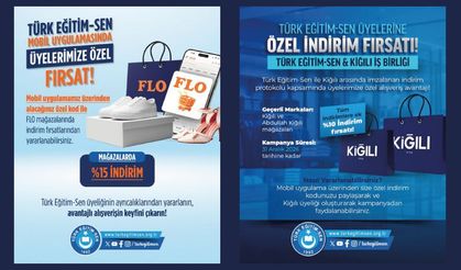 Türk Eğitim-Sen üyelerine özel alışveriş ayrıcalıkları devam ediyor!