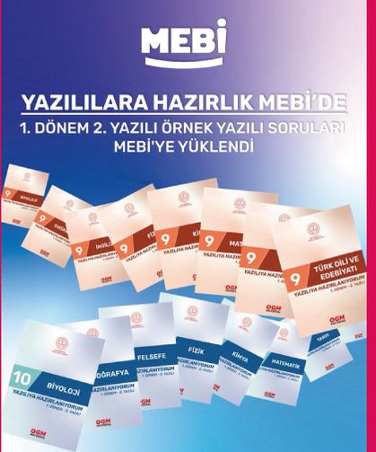 Yazılılara hazırlık MEBİ’de