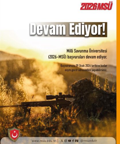 2026-MSÜ başvuruları devam ediyor
