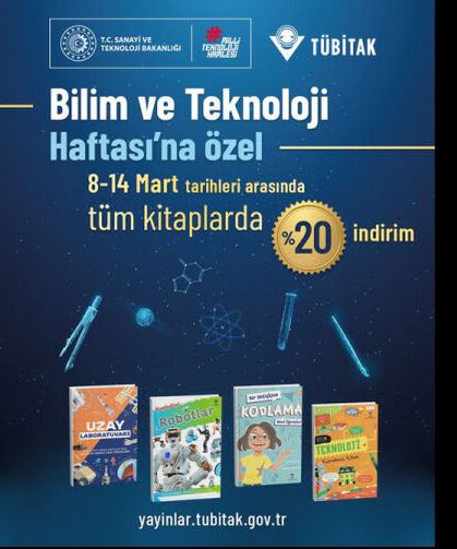 TÜBİTAK Popüler Bilim Kitapları yüzde 20 indirimli!