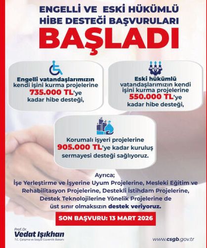 Hibe Desteği 2026 Yılı 2. Dönem Başvuruları Başladı!