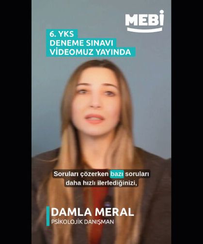 6. YKS Deneme Değerlendirme Videosu MEBİ’de yayında
