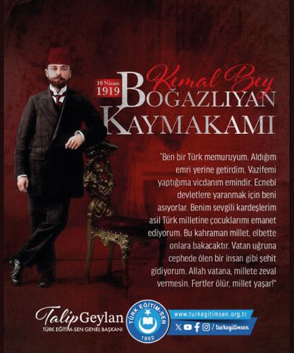 Ben bir Türk memuruyum. Aldığım emri yerine getirdim