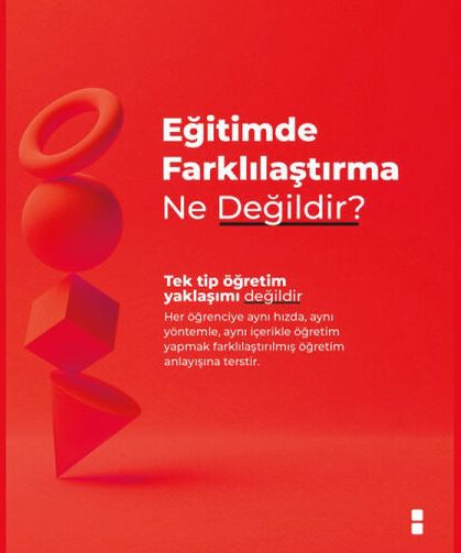 Eğitimde farklılaştırma ne değildir?