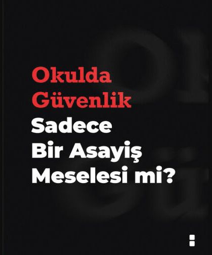 Okullarda güvenlik sadece bir asayiş meselesi mi?
