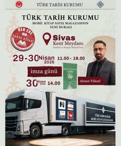 Mobil kitap satış mağazamızın sıradaki durağı Sivas!