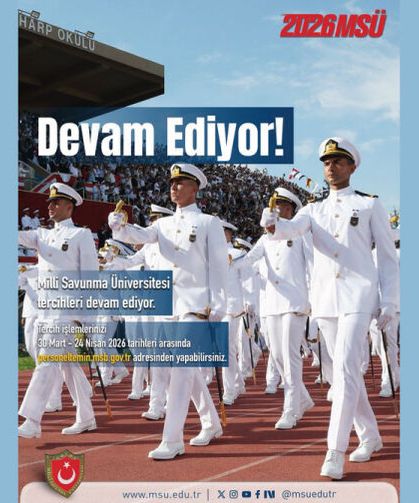 Milli Savunma Üniversitesi tercih işlemleri devam ediyor