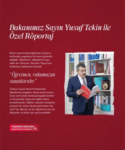 Eğitim, kültür, sanat ve edebiyat üzerine özel bir röportaj