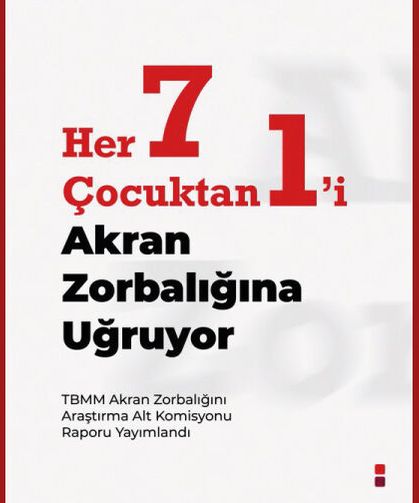 Her 7 çocuktan biri zorbalık mağduru