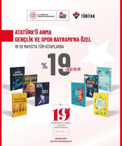 TÜBİTAK Popüler Bilim Yayınlarımızda yüzde  19 indirim sizi bekliyor