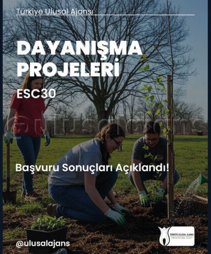 Dayanışma Projeleri (ESC30) 3. dönem başvuru sonuçları açıklandı