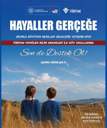 Köy okullarındaki bir öğrenciye, bir dergi de sizden!