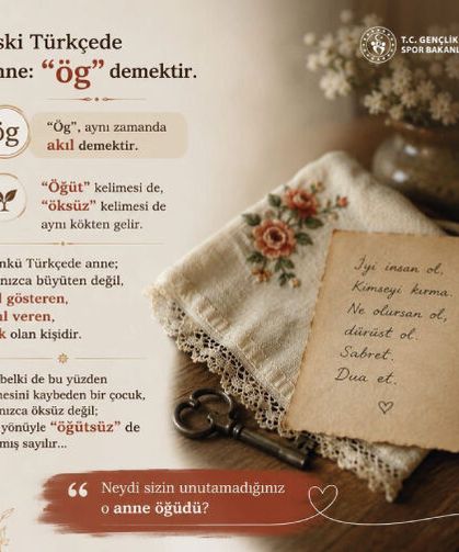 Eski Türkçede anne: “ög” demektir