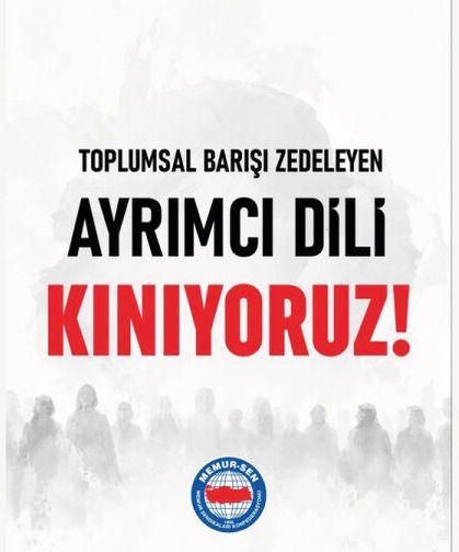 Ayrımcılığı meşrulaştıran bu dil karşısında sessiz kalmayacağız