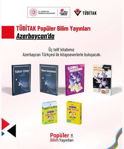 TÜBİTAK Popüler Bilim Kitaplarımız, farklı coğrafyalardaki okurlarımızla buluşuyor!