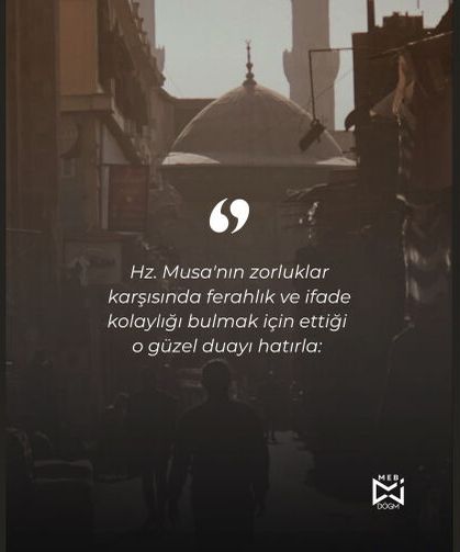 Rabbim! Göğsümü genişlet