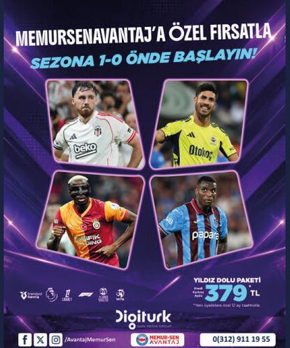 Memur Sen Avantaj ile Digitürk Keyfi Başlıyor