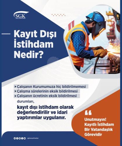 Unutmayın! Kayıtlı istihdam bir vatandaşlık ödevidir