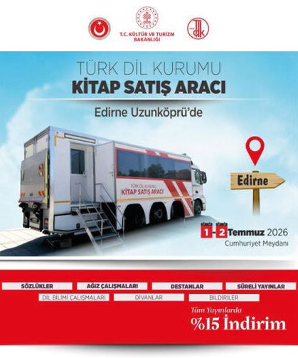 Kitap satış aracımız Edirne Uzunköprü’de