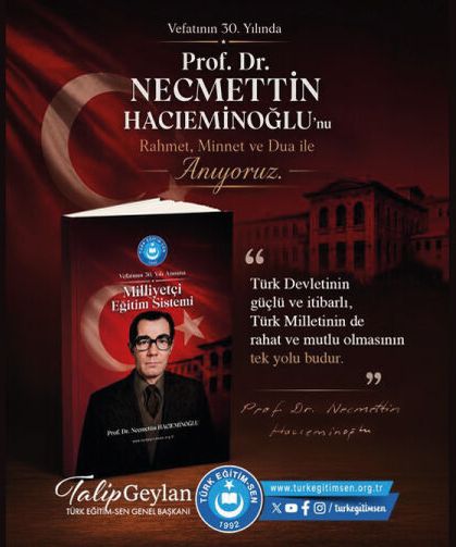 i Prof. Dr. Necmettin Hacıeminoğlu’nu rahmet ve dualarla anıyoruz
