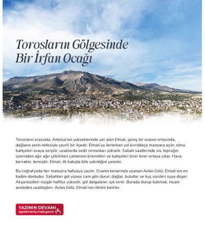 Torosların Gölgesinde Bir İrfan Ocağı