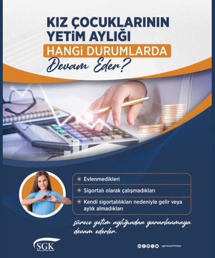 Kız çocuklarının yetim aylığı hangi durumlarda devam eder?
