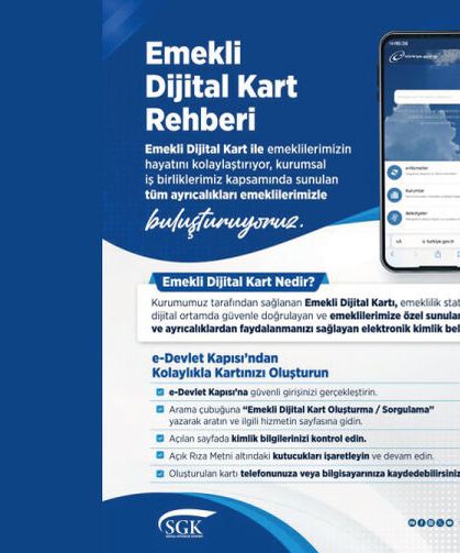 Emekli Dijital Kart ile emeklilerimizin hayatını kolaylaştırıyoruz