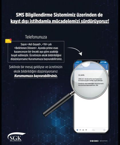 SMS Bilgilendirmelerimizle Kayıtlı İstihdamı Güçlendiriyoruz!