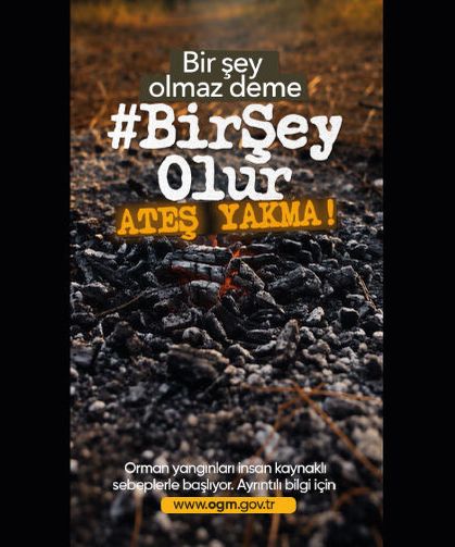 Orman yangınına Sebep Olma