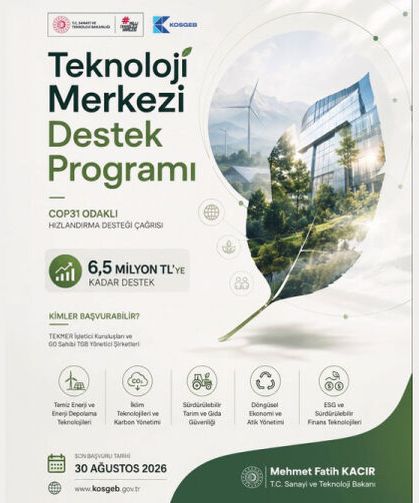 COP31 Odaklı Hızlandırma Desteği Çağrısı