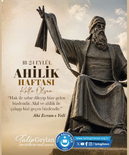 “Harama bakma, haram yeme, haram içme.” Ahi Evran-ı Veli