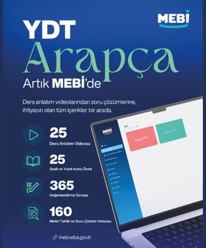 YDT Arapça artık MEBİ’de!