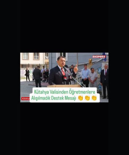 Teşekkürler sayın valim...