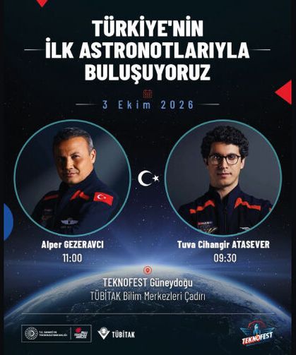 Türkiye'nin ilk astronotları TEKNOFEST Şanlıurfa’da