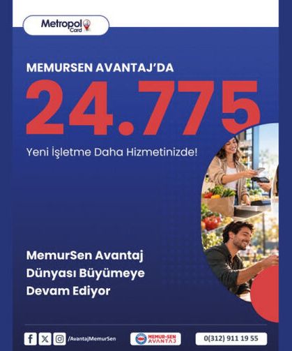 Üyelerimize özel indirim ve kampanyalarla Memur Sen Avantaj Dünyası