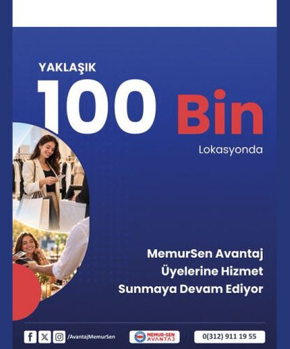 100 bin lokasyonda hizmetinizde