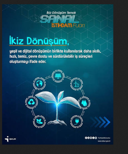 İkiz Dönüşüm Temalı Sanal İstihdam Fuarı başlıyor!